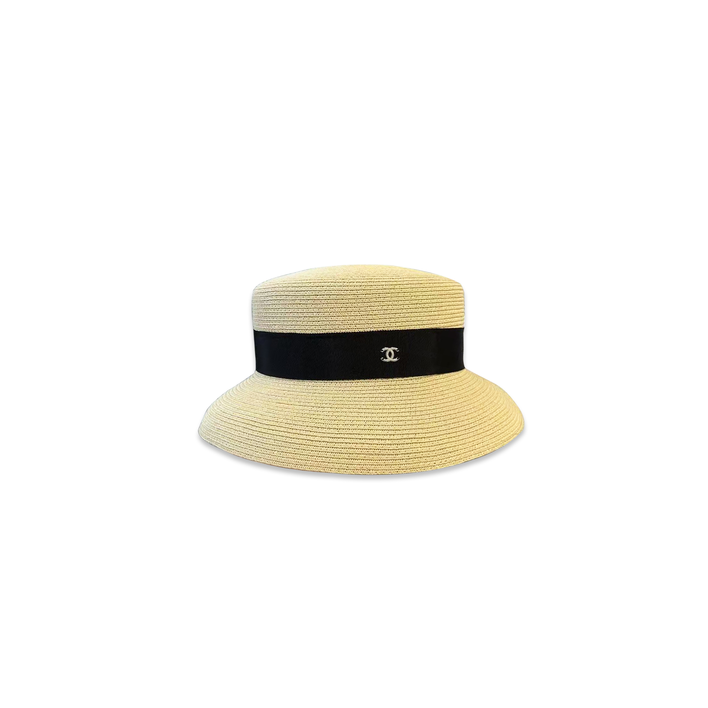 CHANEL STRAW FLAT CAP 615023
